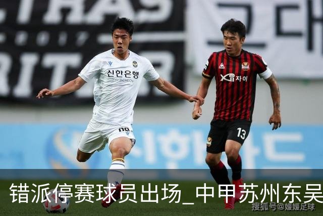 错派停赛球员出场 中甲苏州东吴被判以0比3告负