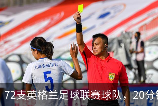72支英格兰足球联赛球队，20分钟你能全叫出名字吗？